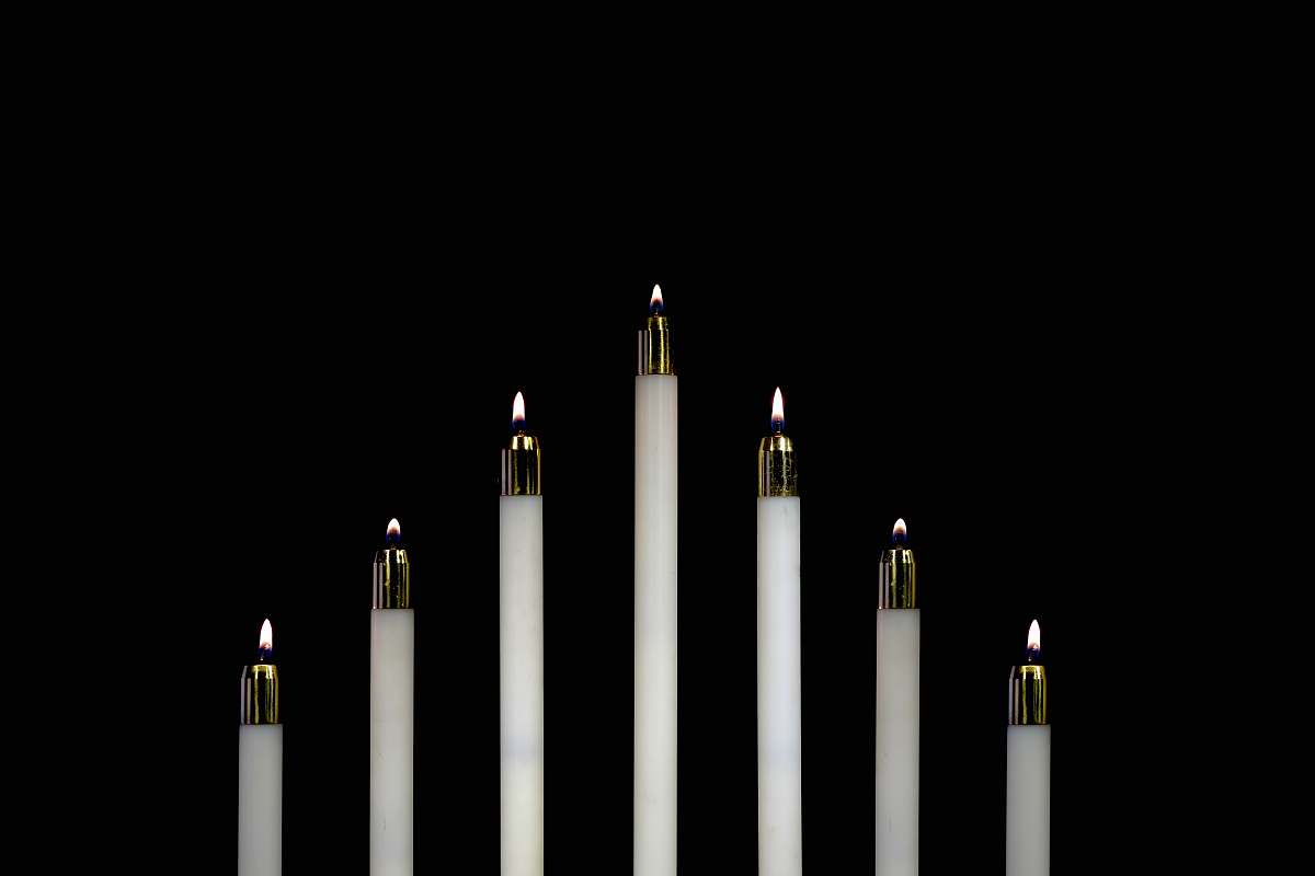 candle seven white candles closeup photography fort collins